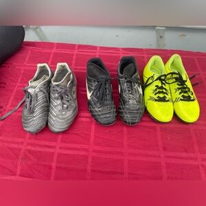 Set of Three Pairs of Kids Soccer Shoes